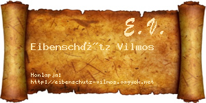 Eibenschütz Vilmos névjegykártya